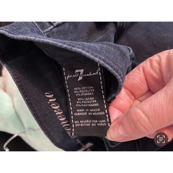 7 For All Mankind 7FAM Gwenevere Skinny Jeans dark denim - Picture 7 of 7
